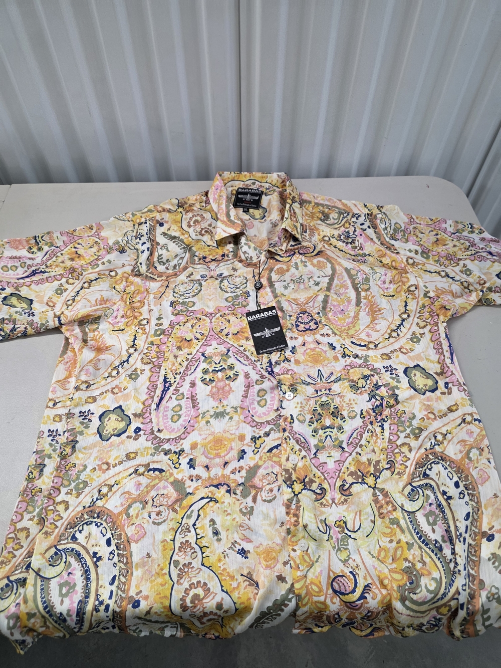 Barabas Slim Fit Button Down Shirt Men's Size XXXL NWT